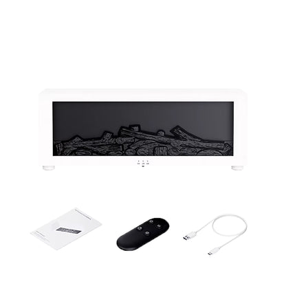 Flame Essential Oil Diffuser & Air Humidifier – LED Mood Light, Remote Control, Automatic Aroma Mist